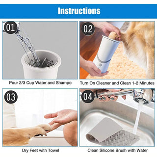 Electric Dog Paw Cleaner Cup