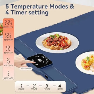 Portable Electric Warming Tray with Temperature Control