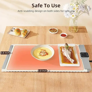 Portable Electric Warming Tray with Temperature Control