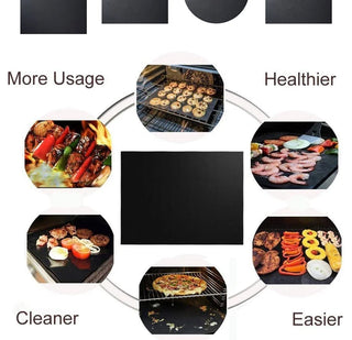 Reusable Non-Stick BBQ Grill Mat 24x16"