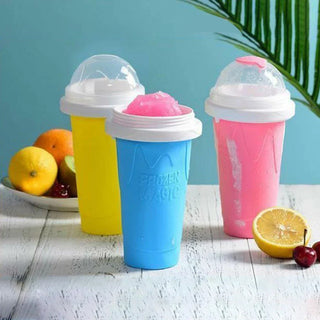 Silicone Slushy Cup: Fast DIY Frozen Smoothies & Ice Cream Maker