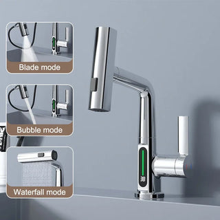 LED Waterfall Faucet: Temperature Display