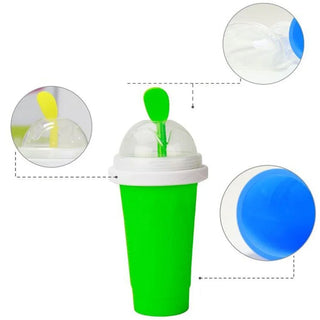 Silicone Slushy Cup: Fast DIY Frozen Smoothies & Ice Cream Maker