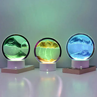 GlowFlow 3D Sandscape Lamp