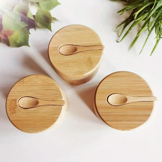 NatureNest Bamboo Spice Jar Set