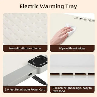 Portable Electric Warming Tray with Temperature Control