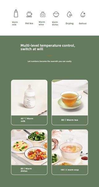 Portable Electric Warming Tray with Temperature Control