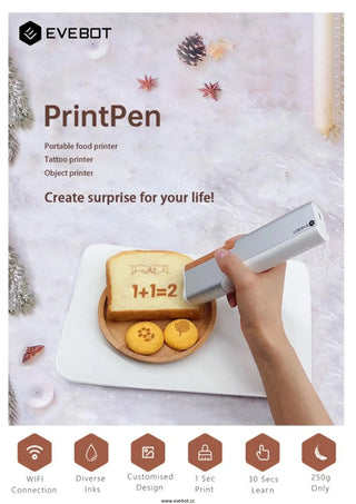 Handheld Inkjet Printpen for DIY Custom Printing