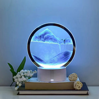 GlowFlow 3D Sandscape Lamp